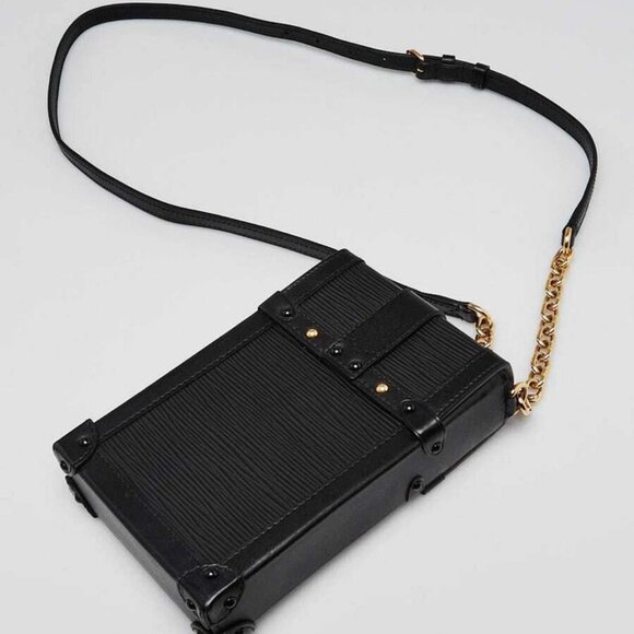 Louis Vuitton Black Epi Leather Vertical Trunk Pochette Bag - Picture 3 of 11